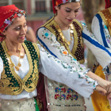 Turkish dance refers to the folk dances of Turkey. The dominant dance forms are types of line dance.